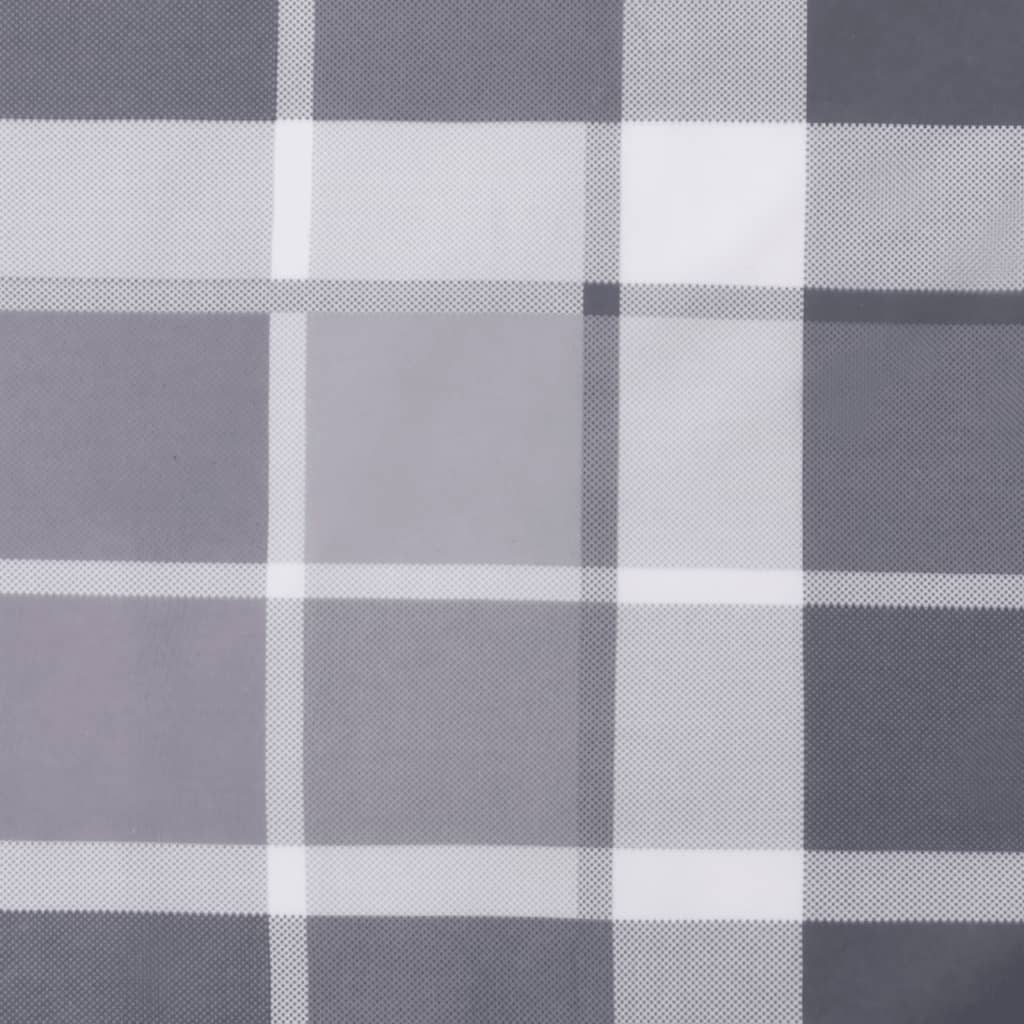 vidaXL Μαξιλάρια Καρέκλας 6τεμ Γκρι Καρό 50x50x3εκ. Ύφασμα Oxford