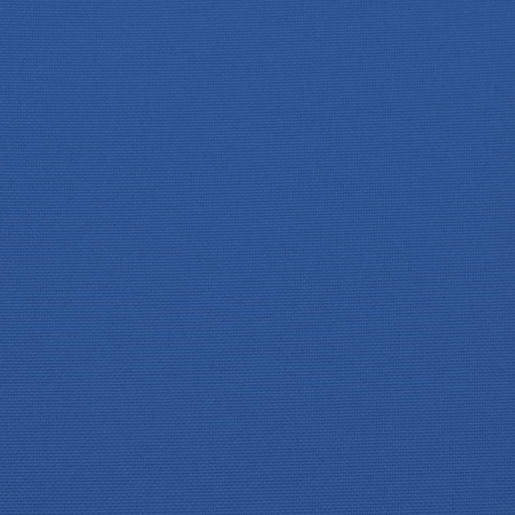 vidaXL Μαξιλάρια Καρέκλας Κήπου με Πλάτη 2 τεμ. Μπλε Ρουά 120x50x3 εκ.