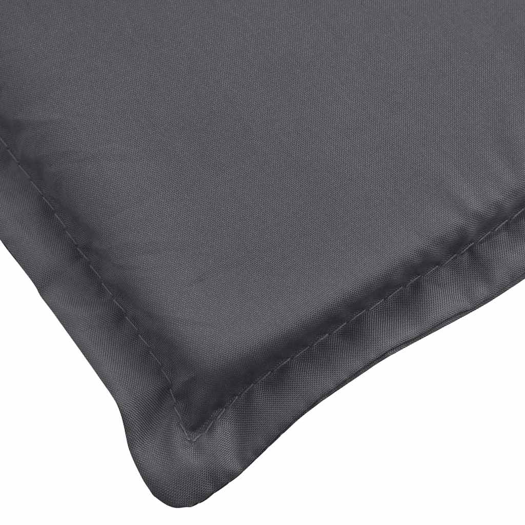 vidaXL Μαξιλάρι Ξαπλώστρας Ανθρακί 186x58x4εκ. από Ύφασμα Oxford