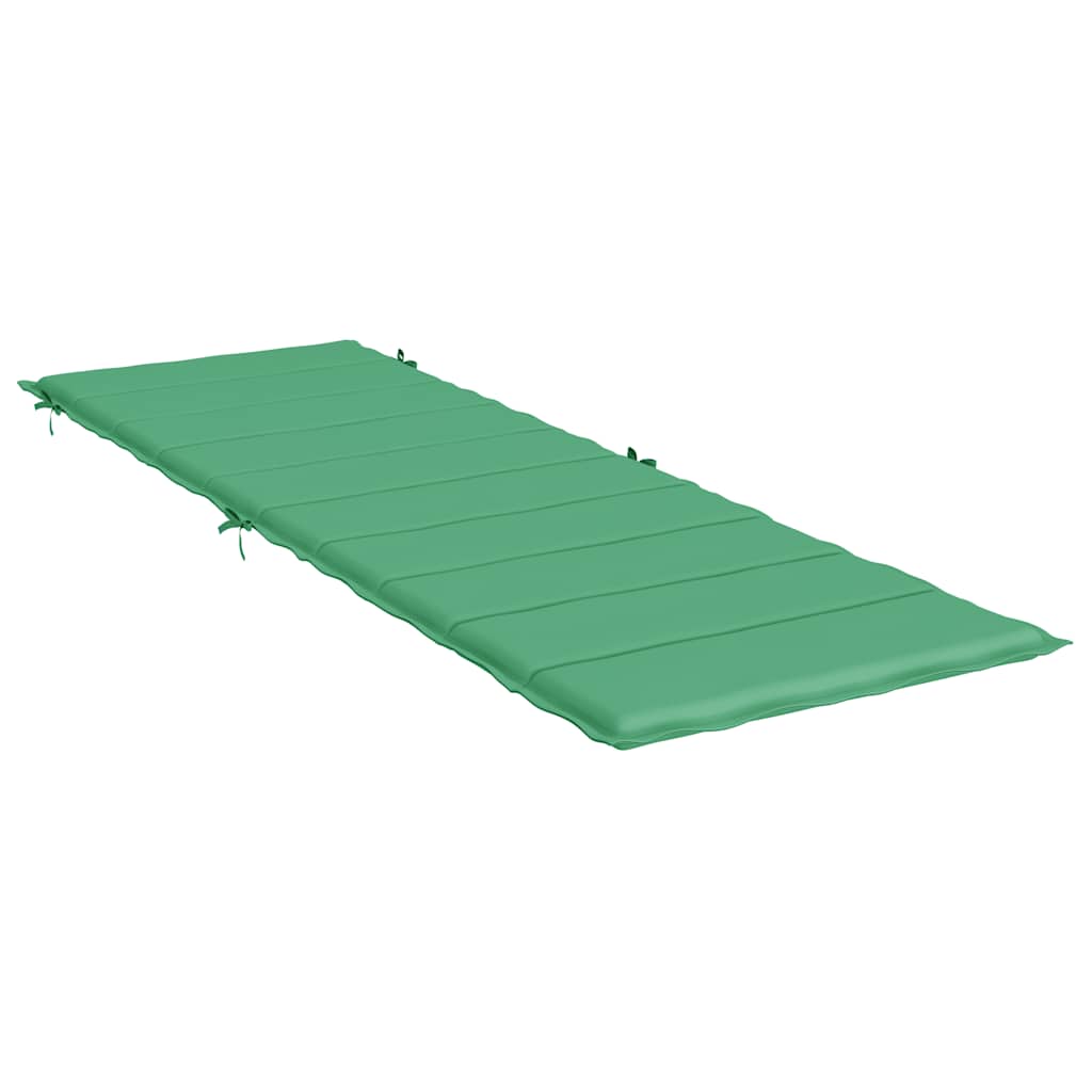 vidaXL Μαξιλάρι Ξαπλώστρας Πράσινο 186x58x4 εκ. από Ύφασμα Oxford