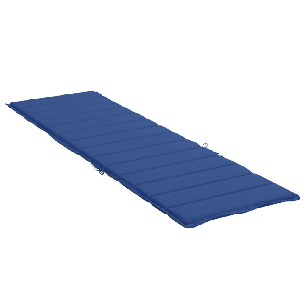 vidaXL Μαξιλάρι Ξαπλώστρας Μπλε Ρουά 200x60x3 εκ. από Ύφασμα Oxford