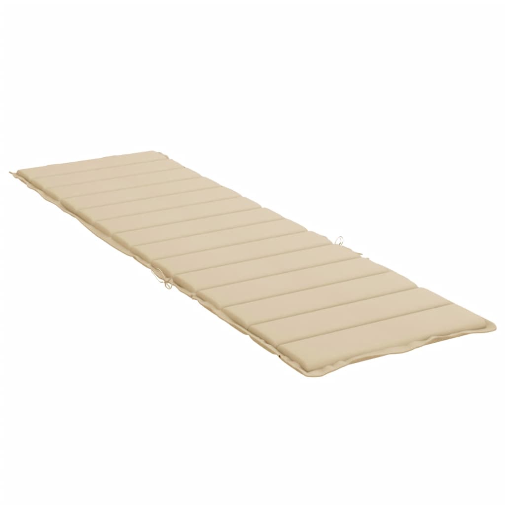 vidaXL Μαξιλάρι Ξαπλώστρας Μπεζ 200 x 70 x 3 εκ. από Ύφασμα Oxford