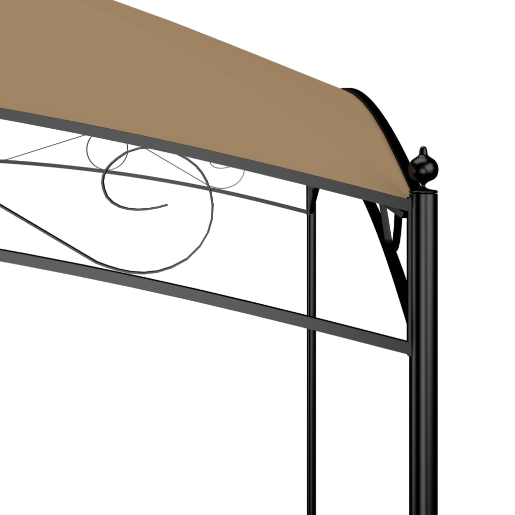 vidaXL Κιόσκι Taupe 3 x 4 x 2,65 μ. 180 γρ./μ²