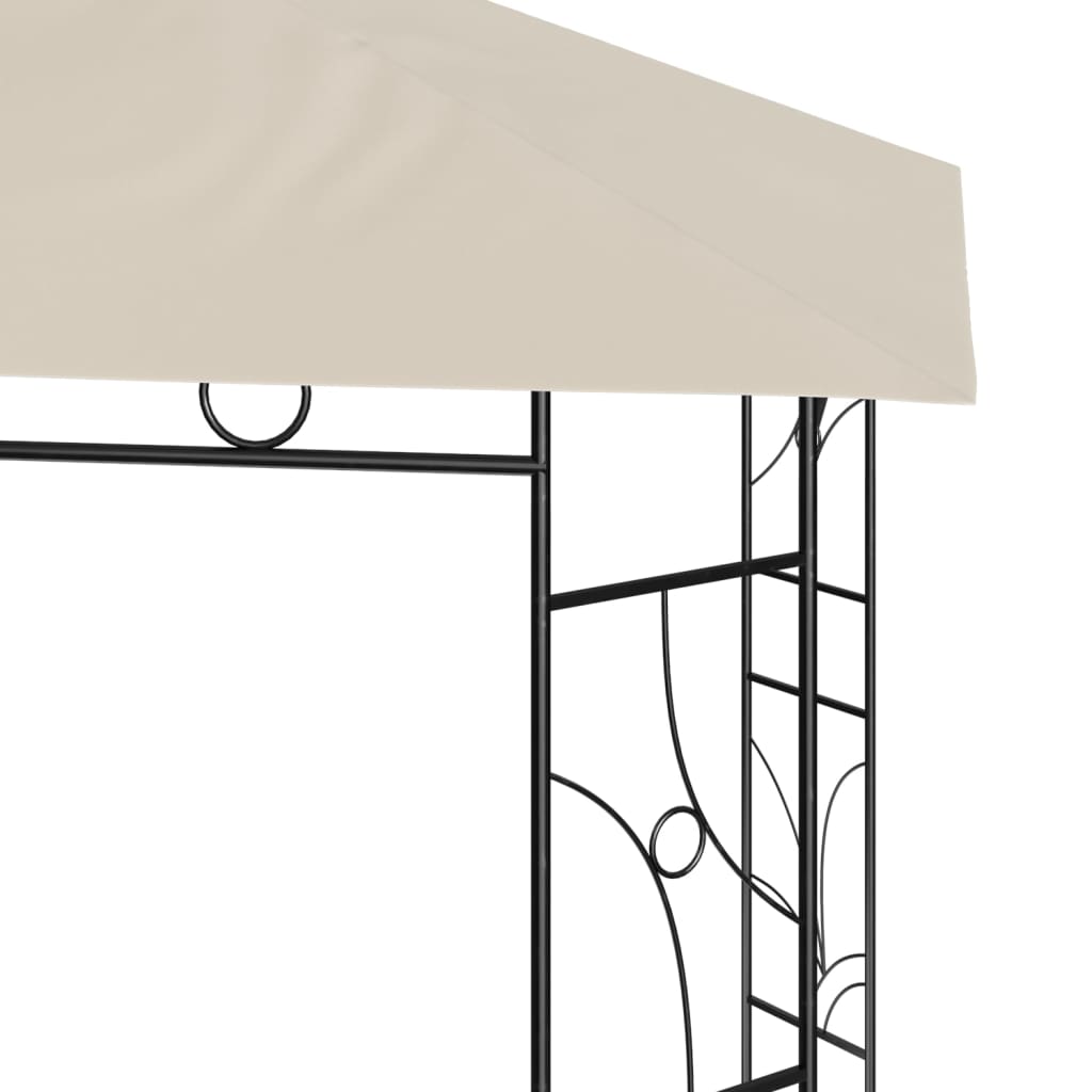 vidaXL Κιόσκι Κρεμ 3 x 3 x 2,7 μ. 160 γρ./μ²
