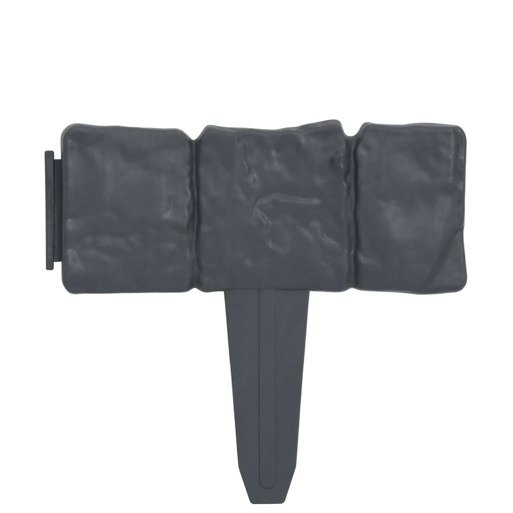 vidaXL Μπορντούρες Γκαζόν 41 τεμ. Σχέδιο Πέτρας 10 μ. Πλαστικές