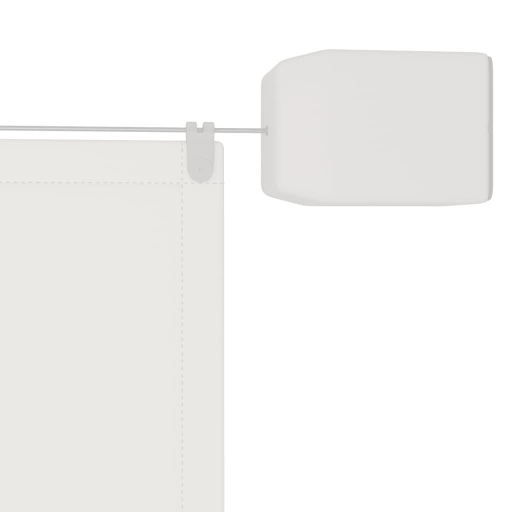 vidaXL Τέντα Κάθετη Λευκή 60 x 1200 εκ. από Ύφασμα Oxford
