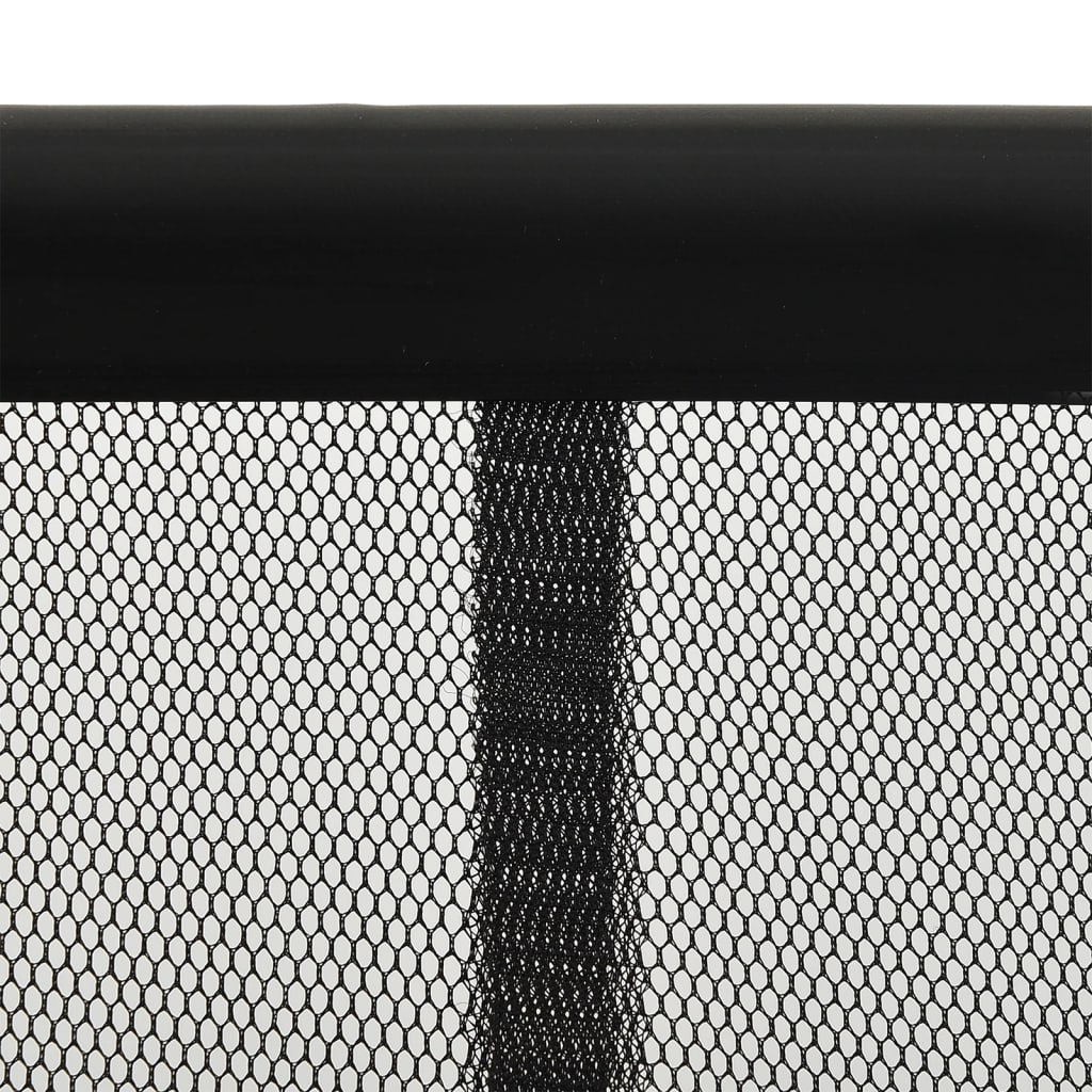 vidaXL Σήτα Πόρτας Κουρτίνα 5 Τεμαχίων Μαύρη 120 x 240 εκ.