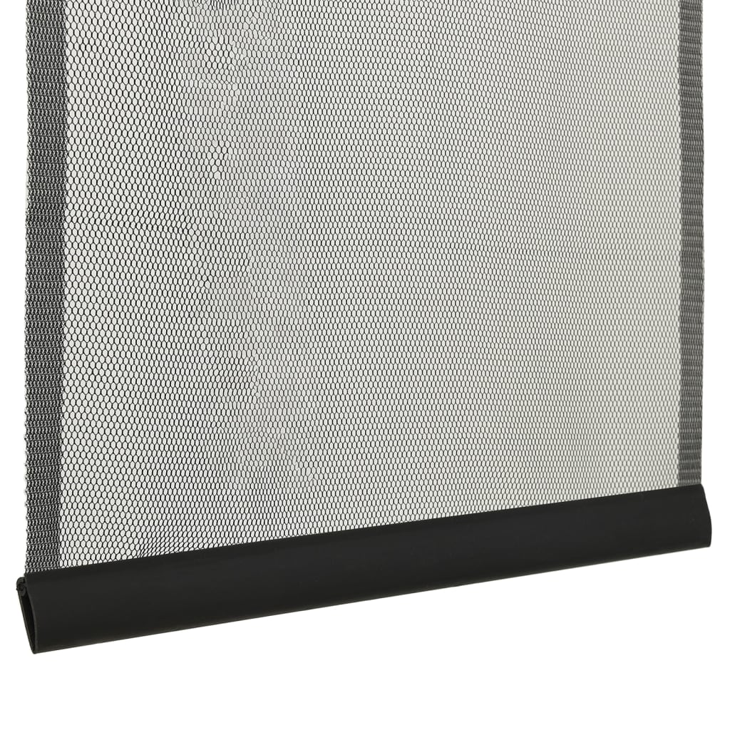 vidaXL Σήτα Πόρτας Κουρτίνα 5 Τεμαχίων Μαύρη 120 x 240 εκ.