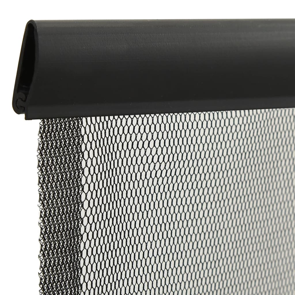 vidaXL Σήτα Πόρτας Κουρτίνα 10 Τεμαχίων Μαύρη 240 x 240 εκ.