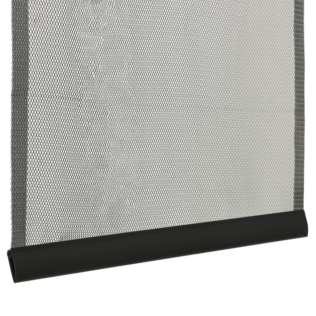 vidaXL Σήτα Πόρτας Κουρτίνα 10 Τεμαχίων Μαύρη 240 x 240 εκ.