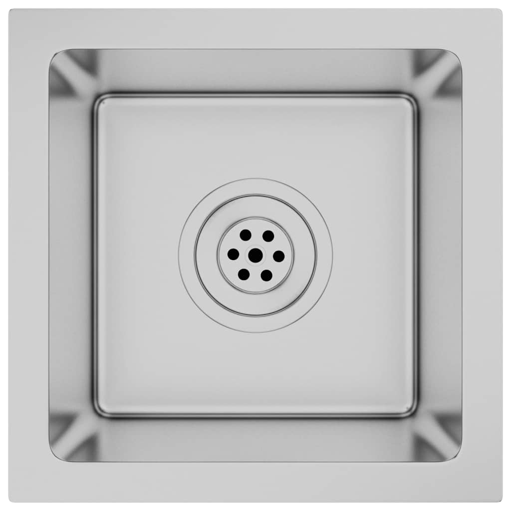 vidaXL Νεροχύτης Κουζίνας Χειροποίητος από Ανοξείδωτο Ατσάλι