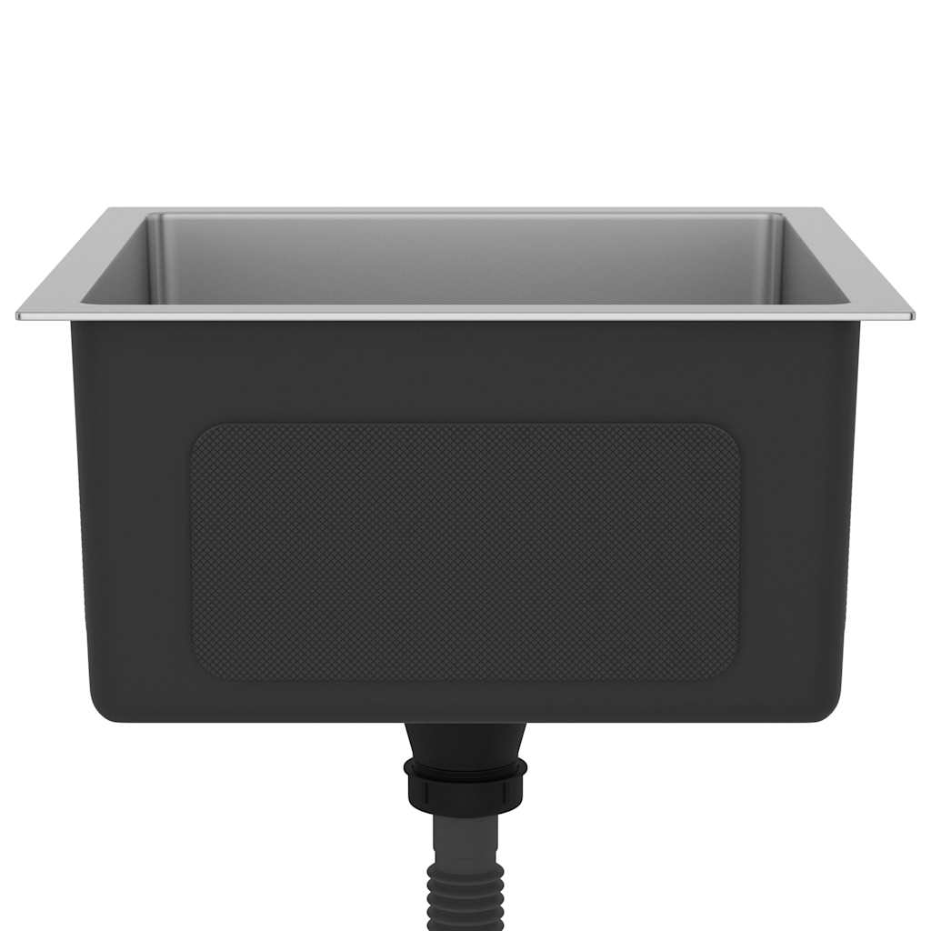 vidaXL Νεροχύτης Κουζίνας Χειροποίητος από Ανοξείδωτο Ατσάλι