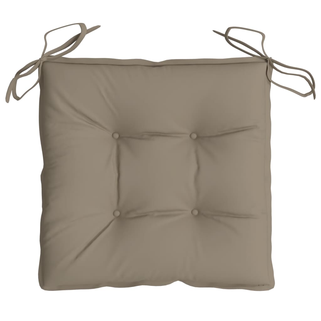vidaXL Μαξιλάρια Καρέκλας Κήπου 6 τεμ. Taupe 50x50x7 εκ. Oxford Ύφασμα