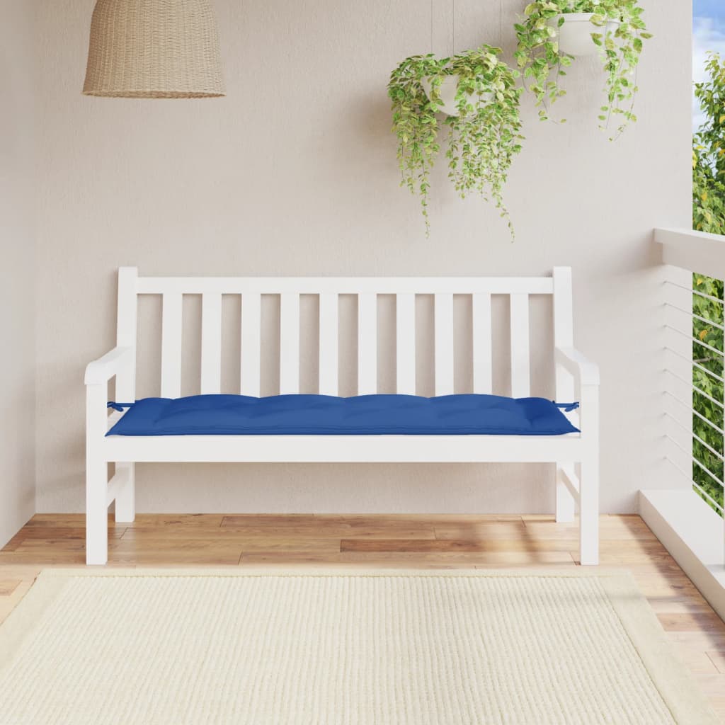 vidaXL Μαξιλάρι Πάγκου Κήπου Μπλε 150x50x7 εκ. Ύφασμα Oxford