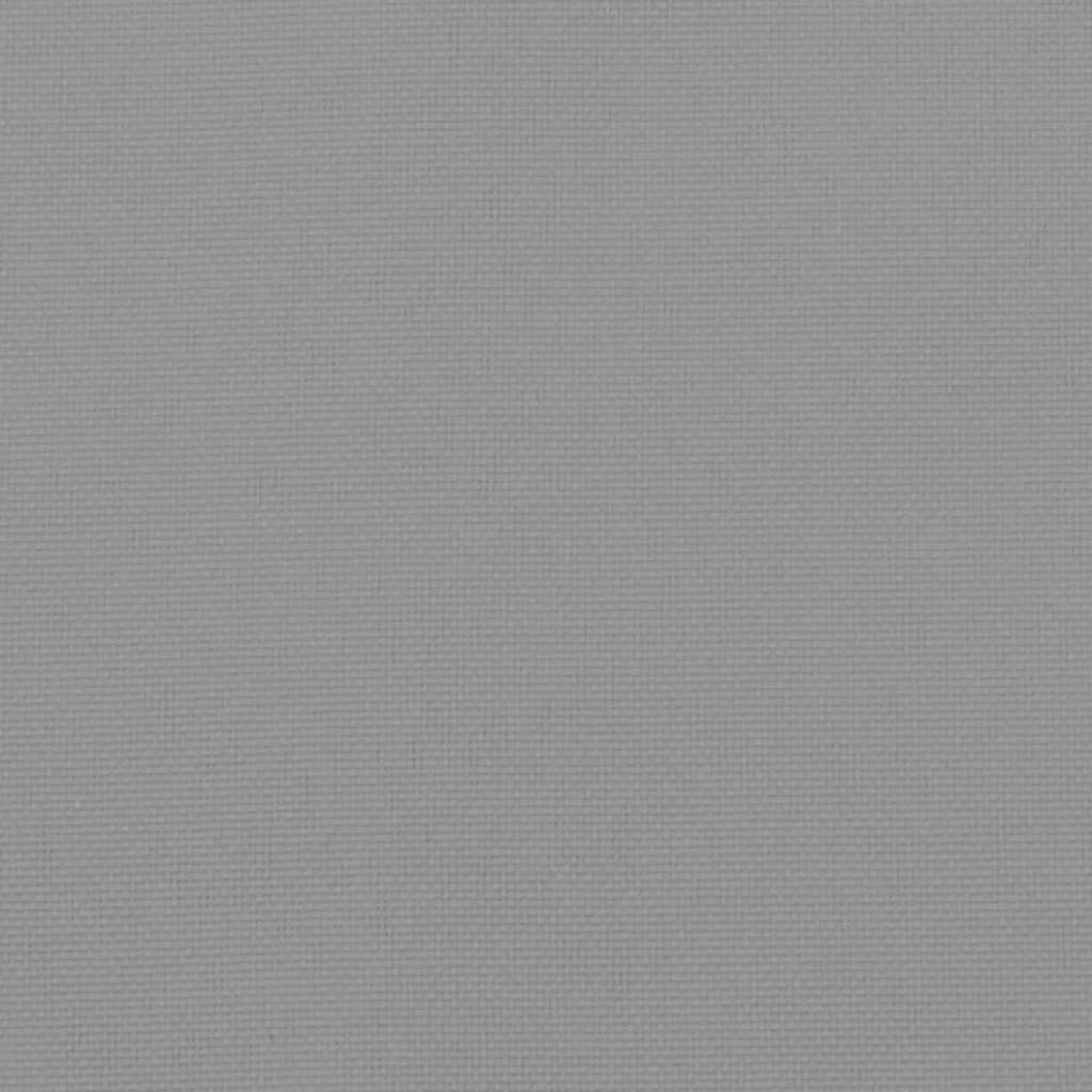 vidaXL Μαξιλάρι Πάγκου Κήπου Γκρι 120x(50+50)x7 εκ. Ύφασμα Oxford