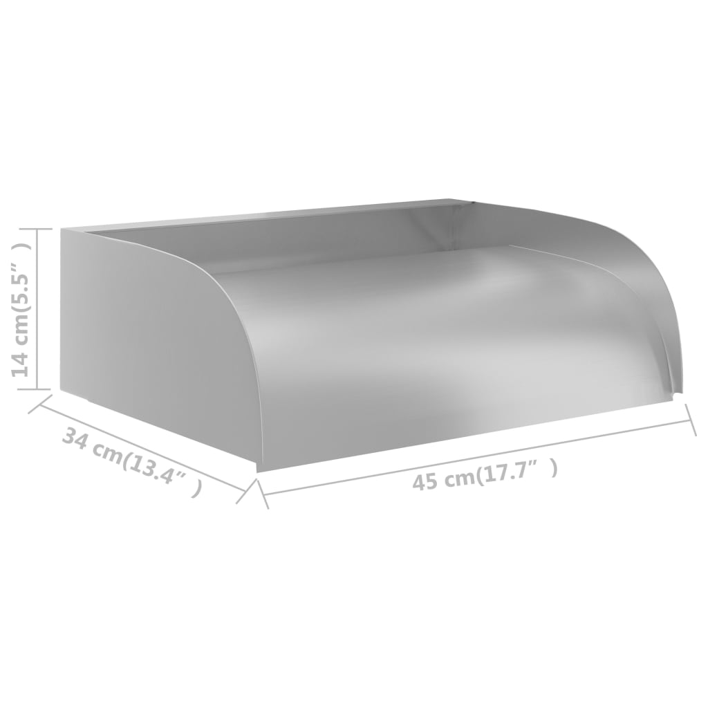 vidaXL Καταρράκτης 45 x 34 x 14 εκ. από Ανοξείδωτο Ατσάλι 304