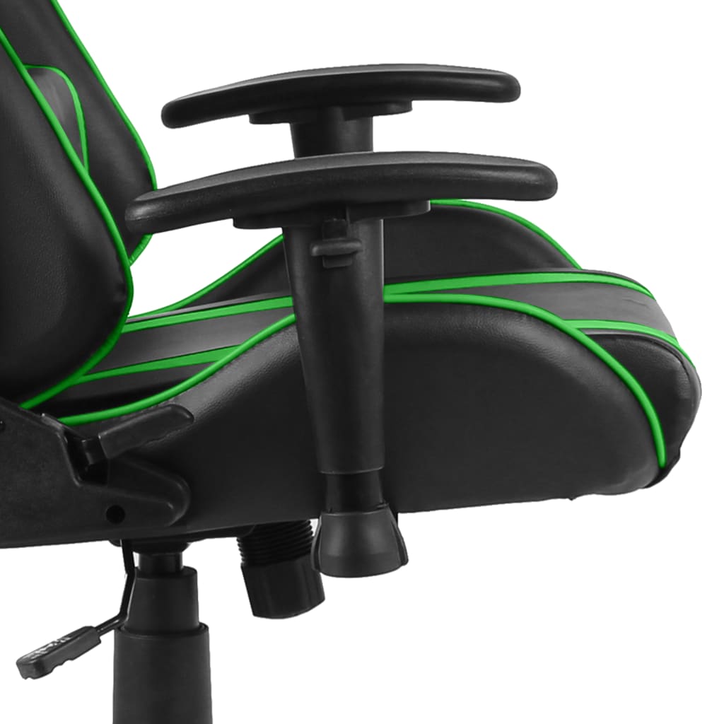 vidaXL Καρέκλα Gaming Περιστρεφόμενη Πράσινη από PVC