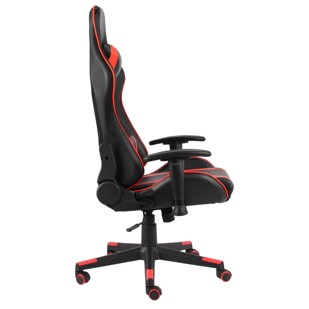 vidaXL Καρέκλα Gaming Περιστρεφόμενη Κόκκινη από PVC