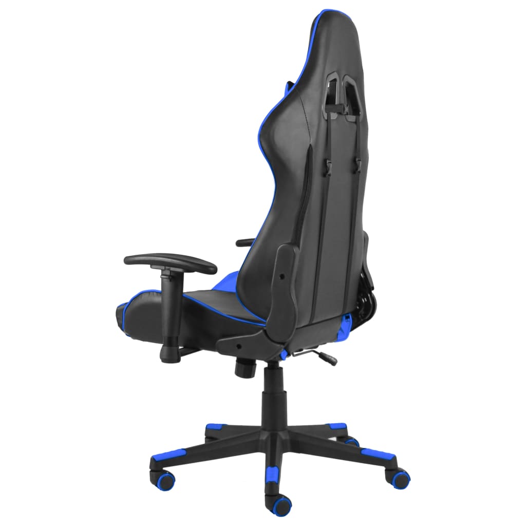 vidaXL Καρέκλα Gaming Περιστρεφόμενη Μπλε PVC