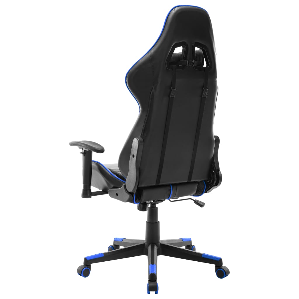 vidaXL Καρέκλα Gaming Μαύρο/Μπλε από Συνθετικό Δέρμα