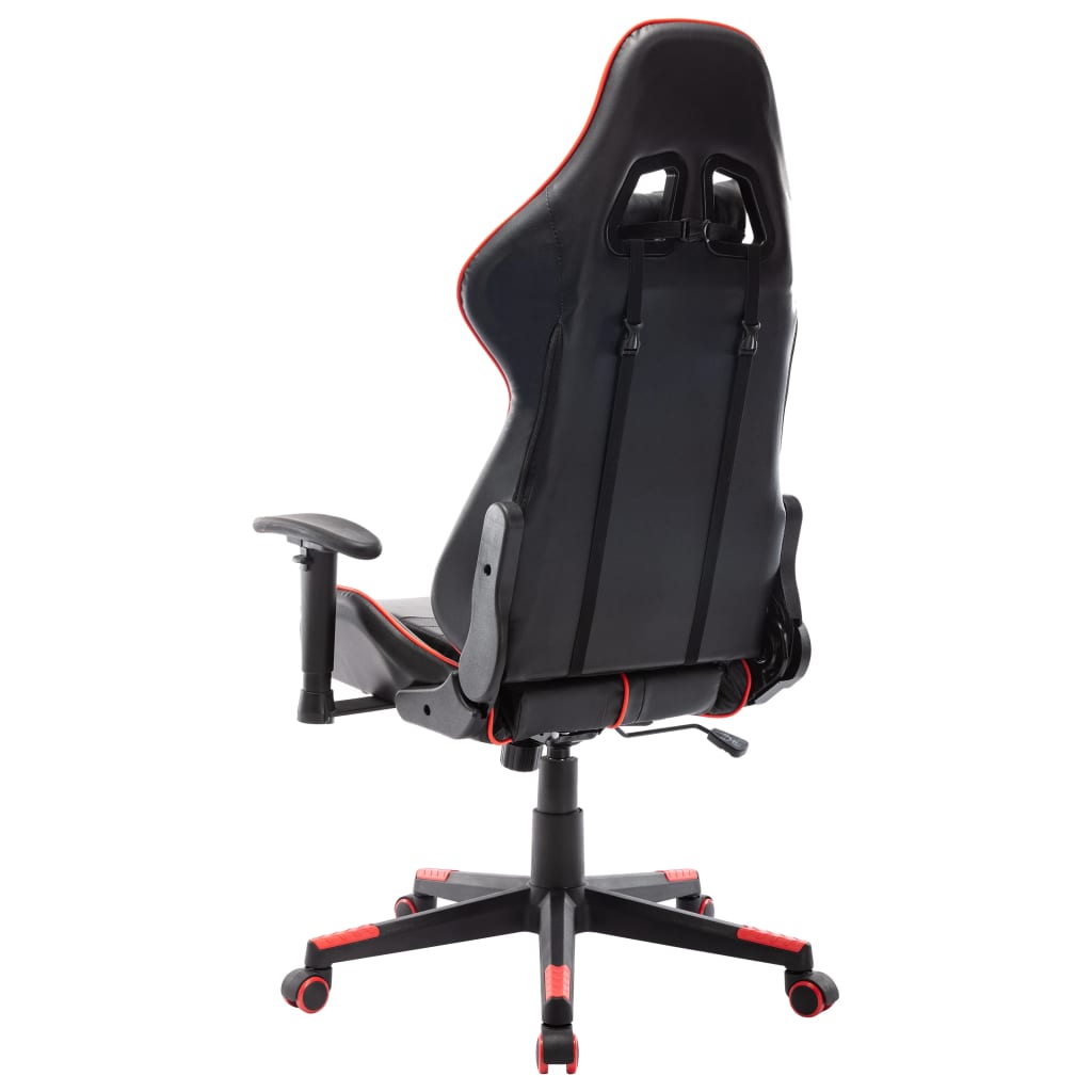 vidaXL Καρέκλα Gaming Μαύρο/Κόκκινο από Συνθετικό Δέρμα