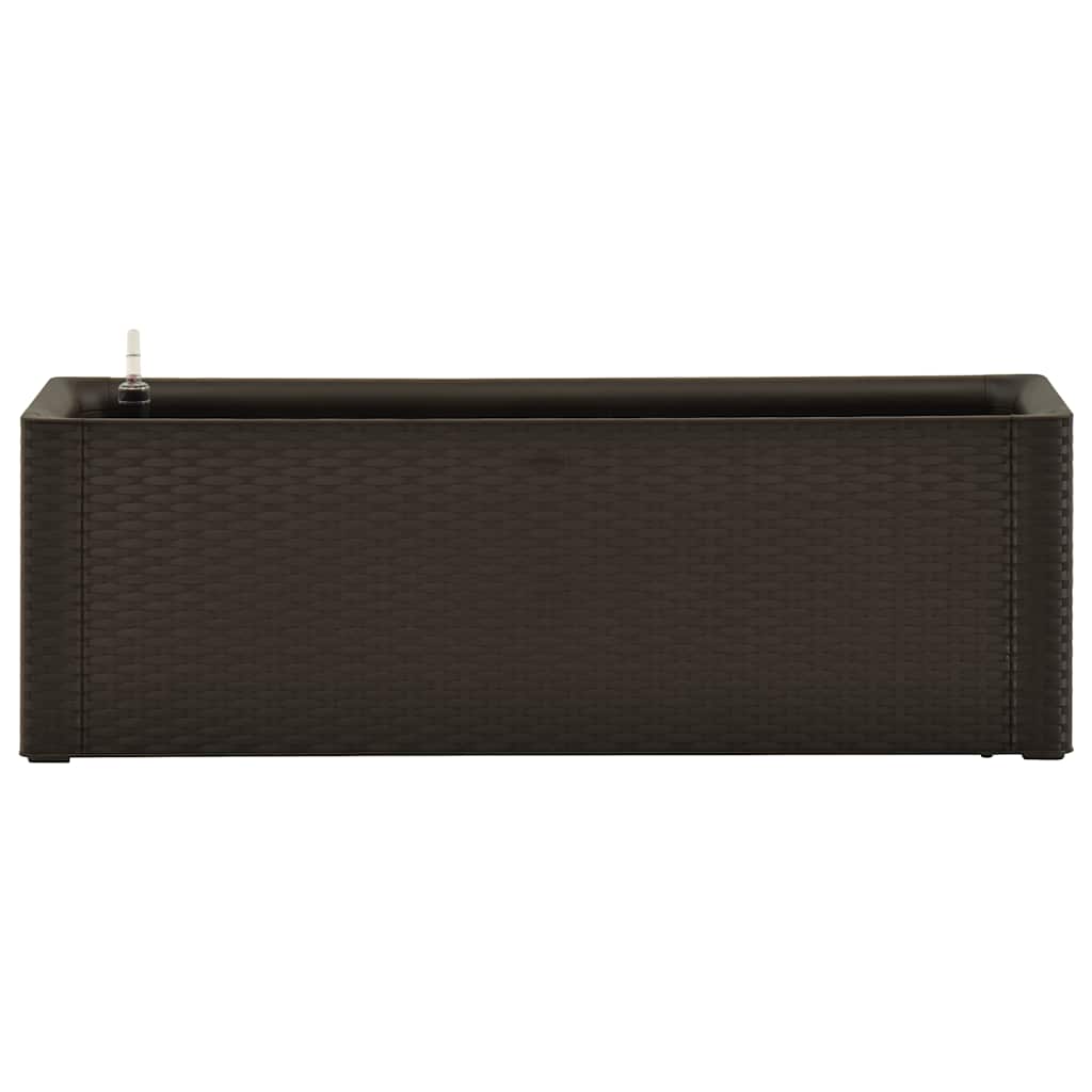 vidaXL Ζαρντινιέρα Κήπου Μόκα 100x43x33 εκ. με Αυτόματο Πότισμα