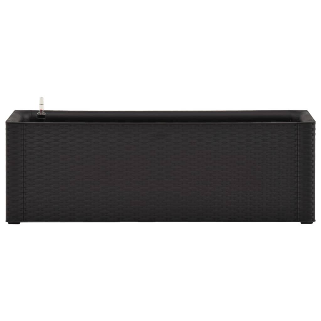 vidaXL Ζαρντινιέρα Κήπου Ανθρακί 100x43x33 εκ. με Αυτόματο Πότισμα