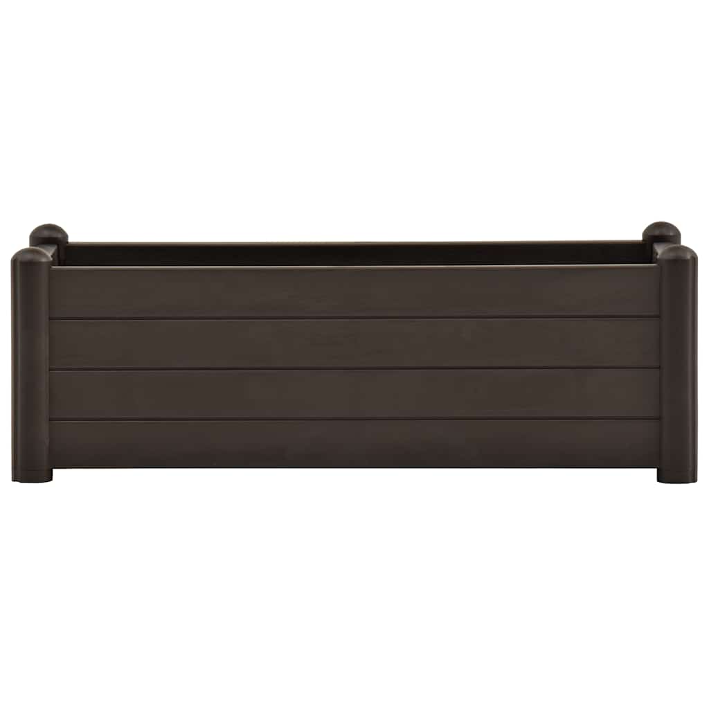 vidaXL Ζαρντινιέρα Υπερυψωμένη Μόκα 100 x 43 x 35 εκ. Πολυπροπυλένιο