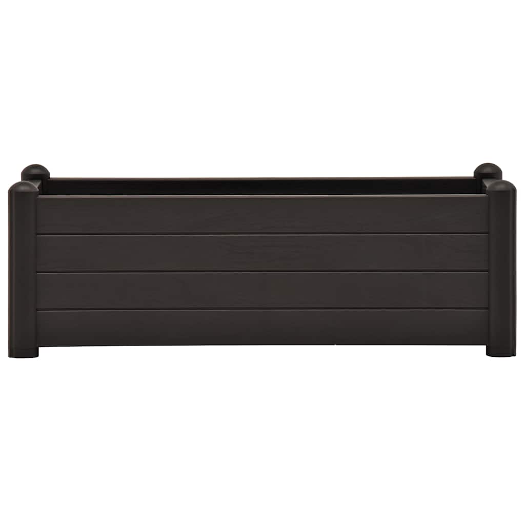 vidaXL Ζαρντινιέρα Υπερυψωμένη Ανθρακί 100x43x35 εκ. Πολυπροπυλένιο