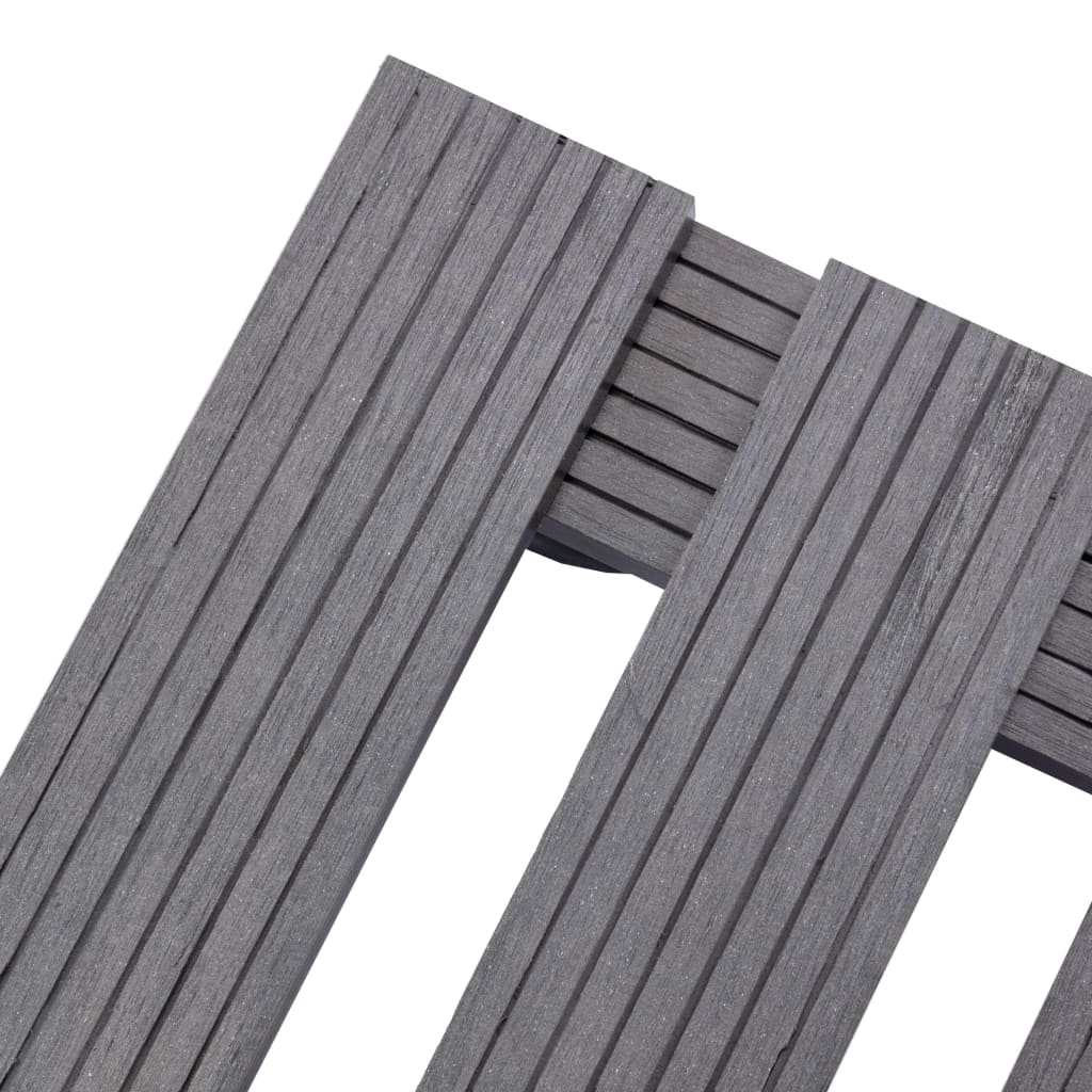 vidaXL Βάσεις για Γλάστρες με Ρόδες 2 τεμ. Γκρι 30x30x7,5 εκ. από WPC