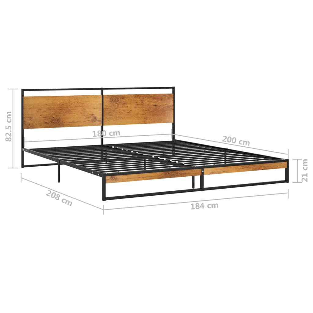 vidaXL Πλαίσιο Κρεβατιού 180 x 200 εκ. Μεταλλικό