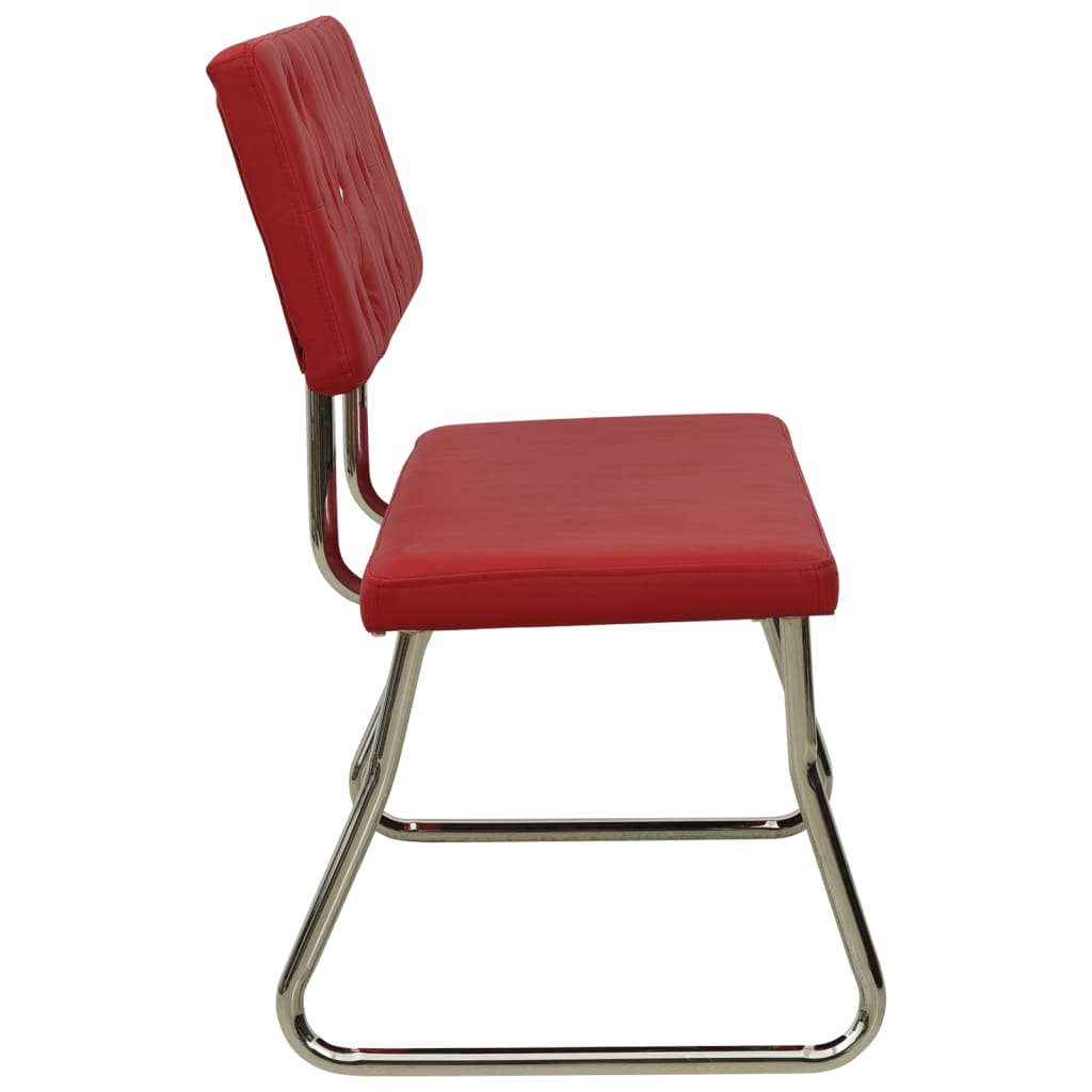 vidaXL Πάγκος Μπορντό 110 εκ. από Συνθετικό Δέρμα