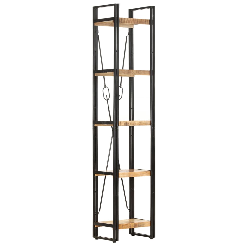 vidaXL Βιβλιοθήκη με 5 Επίπεδα 40 x 30 x 180 εκ. από Μασίφ Ξύλο Μάνγκο
