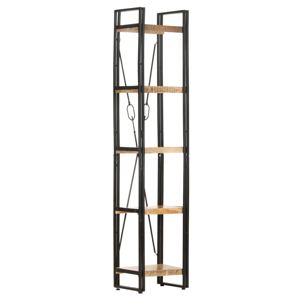 vidaXL Βιβλιοθήκη με 5 Επίπεδα 40 x 30 x 180 εκ. από Μασίφ Ξύλο Μάνγκο