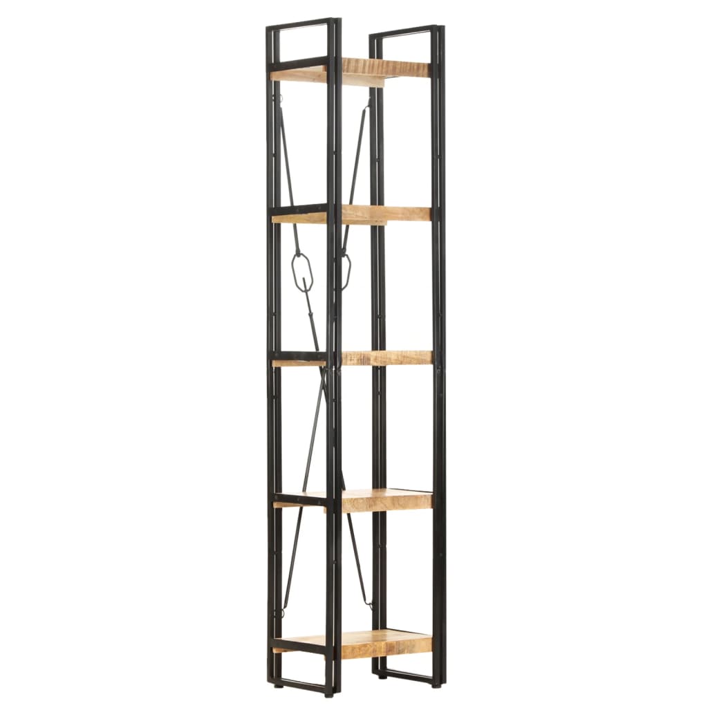 vidaXL Βιβλιοθήκη με 5 Επίπεδα 40 x 30 x 180 εκ. από Μασίφ Ξύλο Μάνγκο