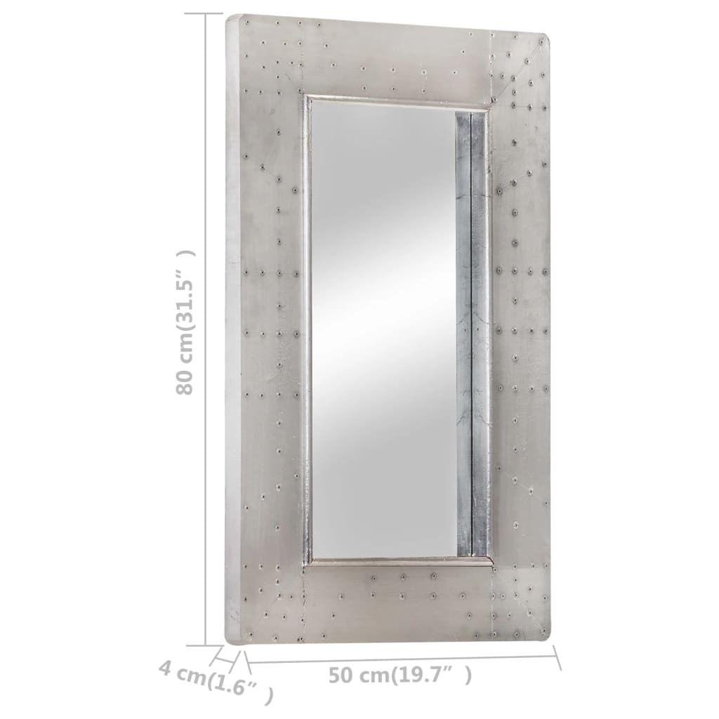 vidaXL Καθρέφτης Aviator 80x50 εκ. Μεταλλικός