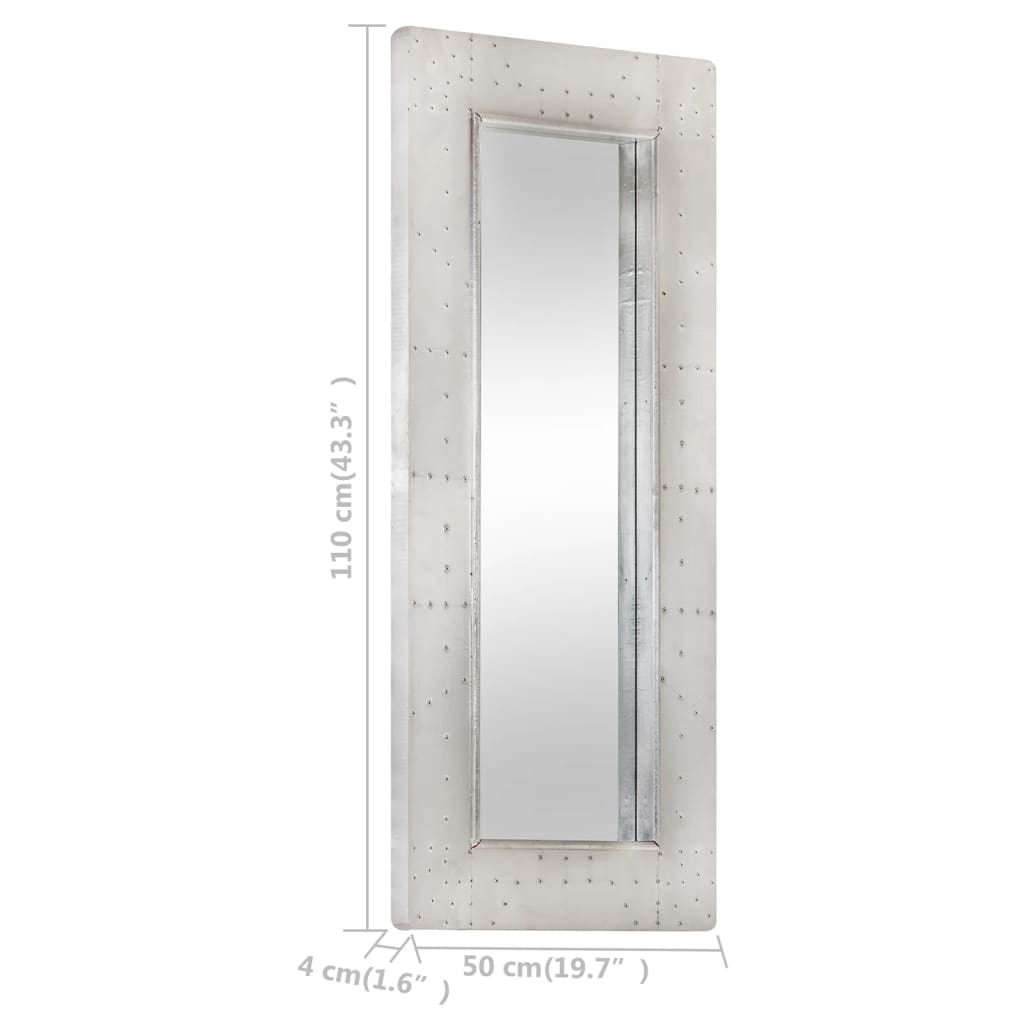 vidaXL Καθρέφτης Aviator 110x50 εκ. Μεταλλικός