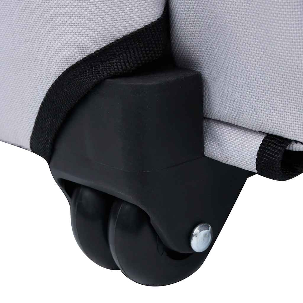 vidaXL Τσάντα Μεταφοράς Κατοικίδιων Αναδιπλούμενη Πολυχρηστική Γκρι