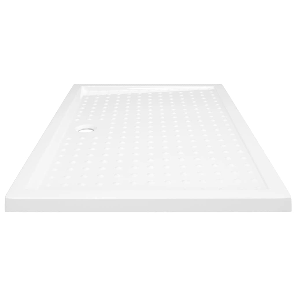 vidaXL Βάση Ντουζιέρας με Σχέδιο Τάπας Λευκή 80 x 120 x 4 εκ. από ABS