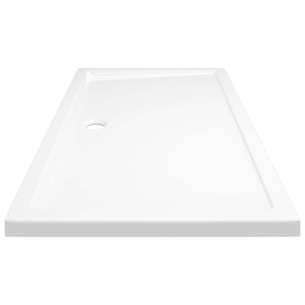 vidaXL Βάση Ντουζιέρας Ορθογώνια Λευκή 70 x 120 εκ. από ABS