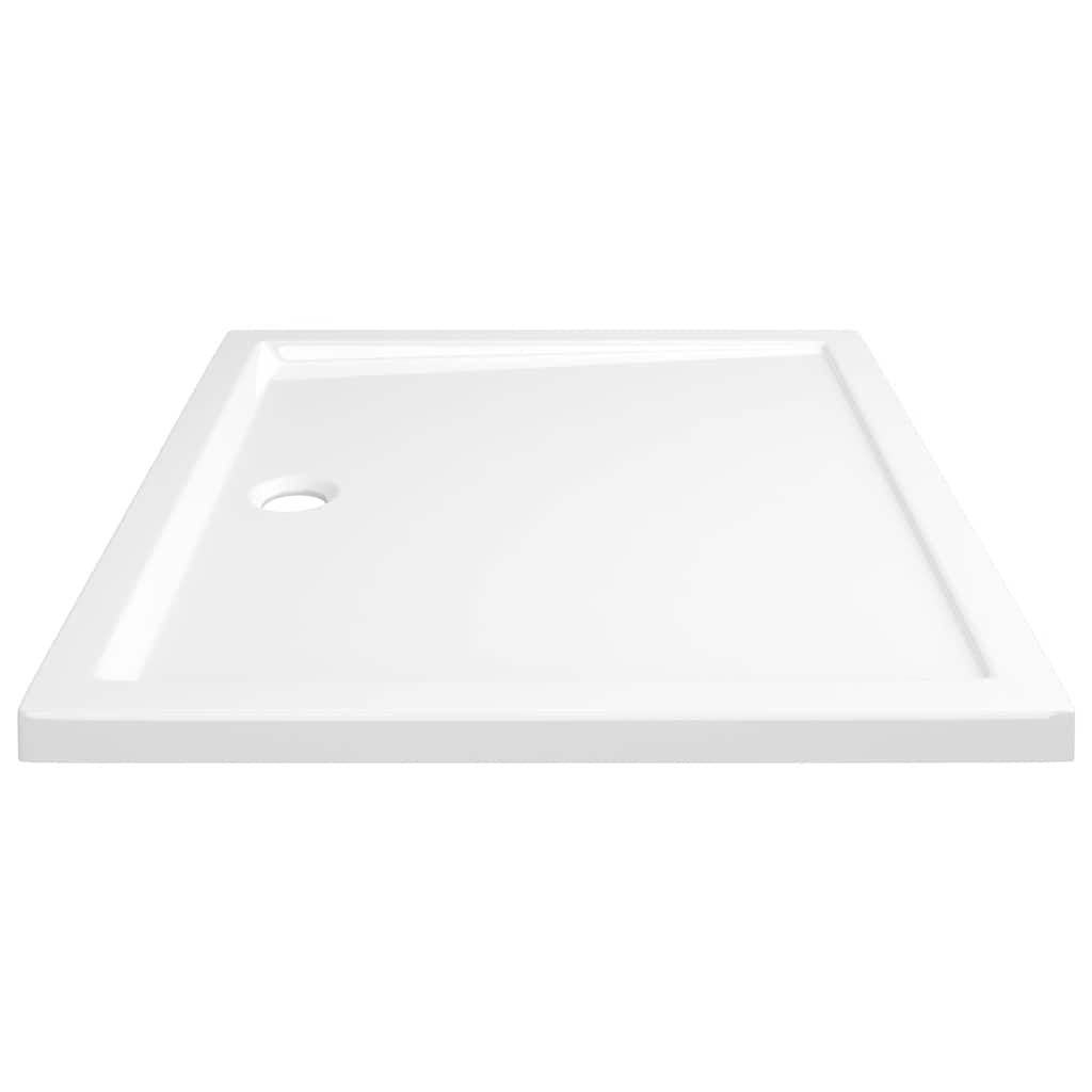 vidaXL Βάση Ντουζιέρας Ορθογώνια Λευκή 80 x 90 εκ. από ABS