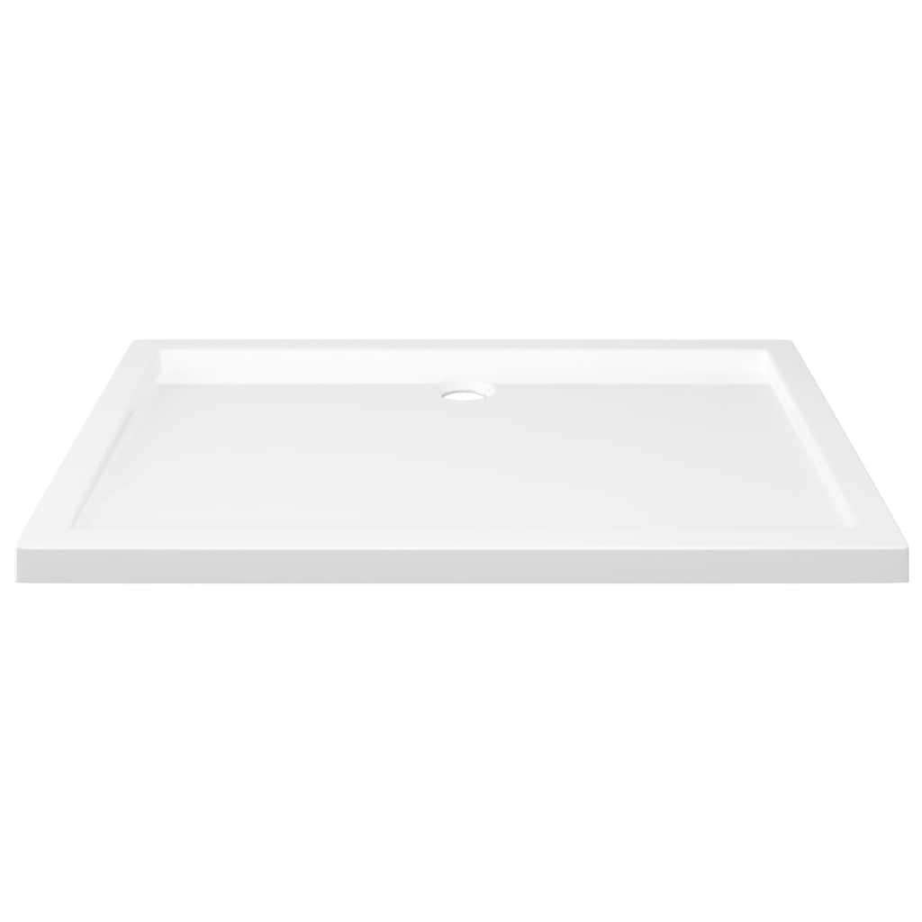 vidaXL Βάση Ντουζιέρας Ορθογώνια Λευκή 80 x 110 εκ. από ABS