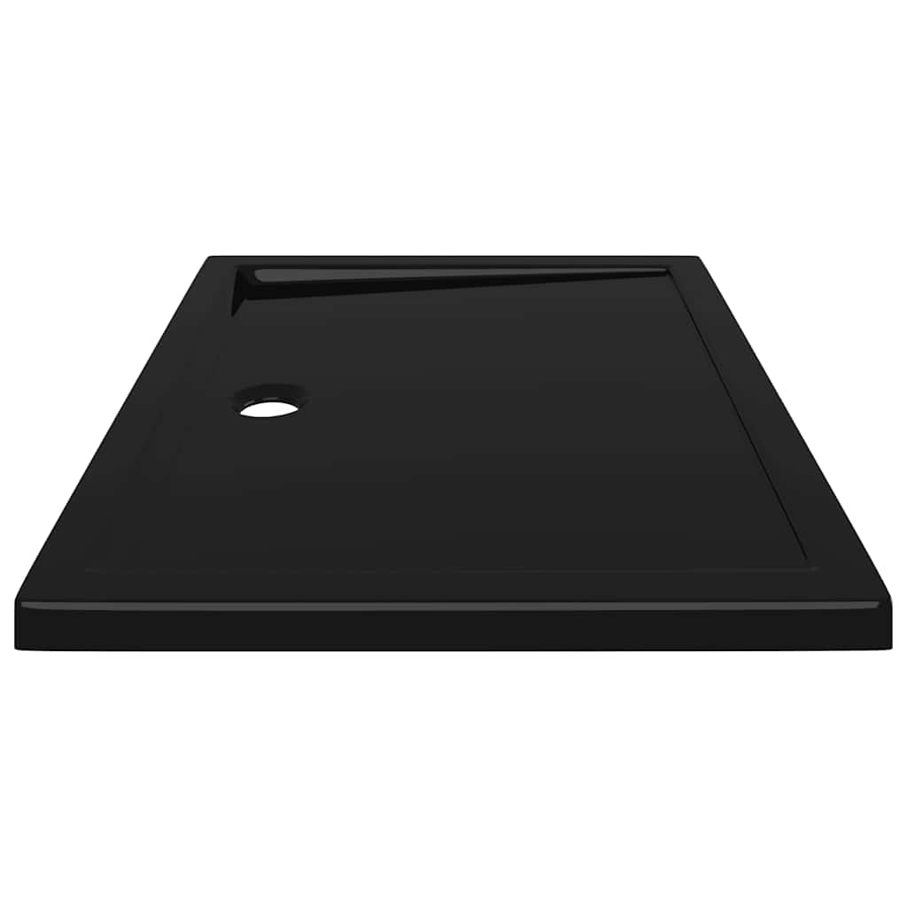 vidaXL Βάση Ντουζιέρας Ορθογώνια Μαύρη 80 x 100 εκ. από ABS