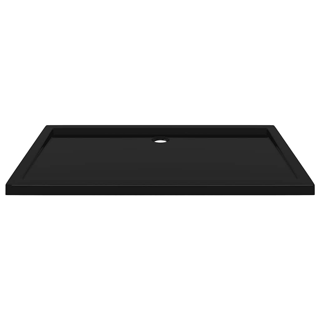 vidaXL Βάση Ντουζιέρας Ορθογώνια Μαύρη 70 x 120 εκ. από ABS