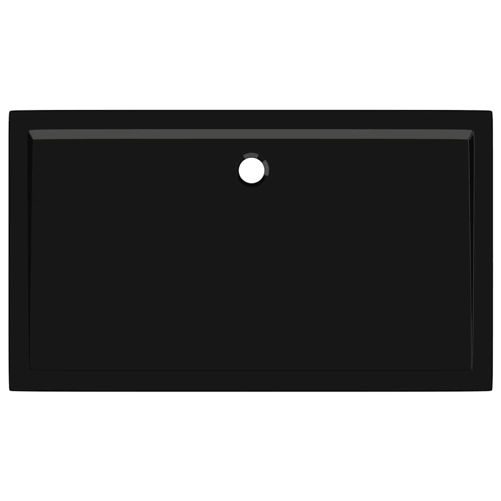 vidaXL Βάση Ντουζιέρας Ορθογώνια Μαύρη 70 x 120 εκ. από ABS