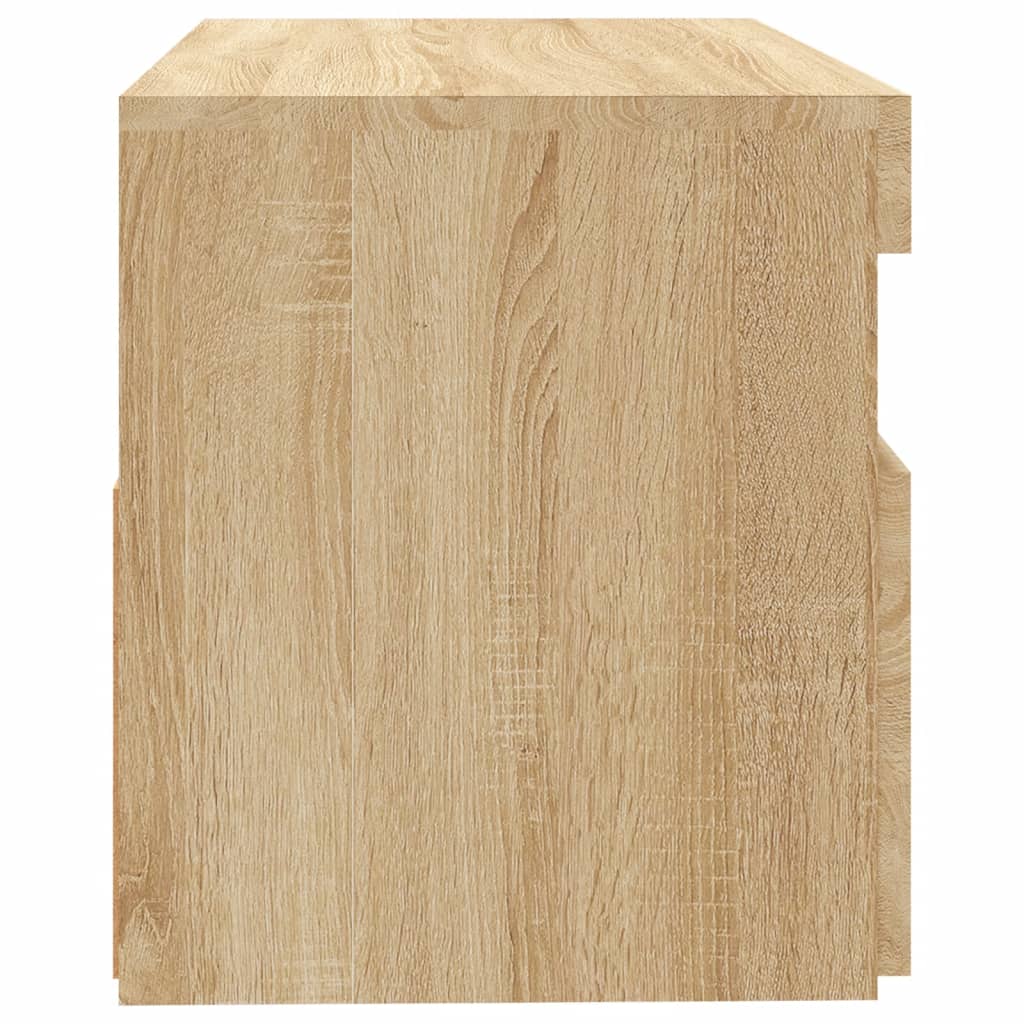 vidaXL Έπιπλο Τηλεόρασης με LED Sonoma Δρυς 60 x 35 x 40 εκ.