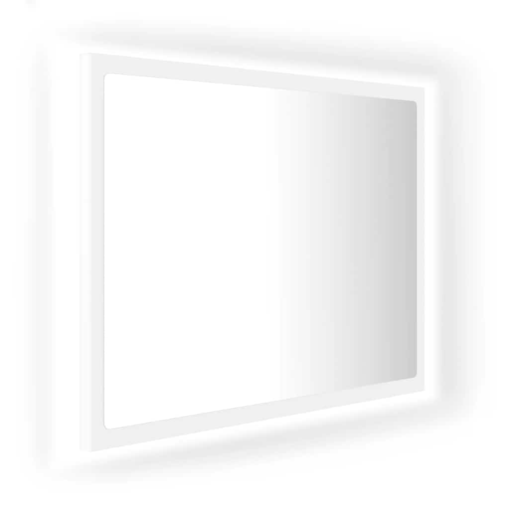vidaXL Καθρέφτης Μπάνιου με LED Λευκός 60 x 8,5 x 37 εκ. Ακρυλικός