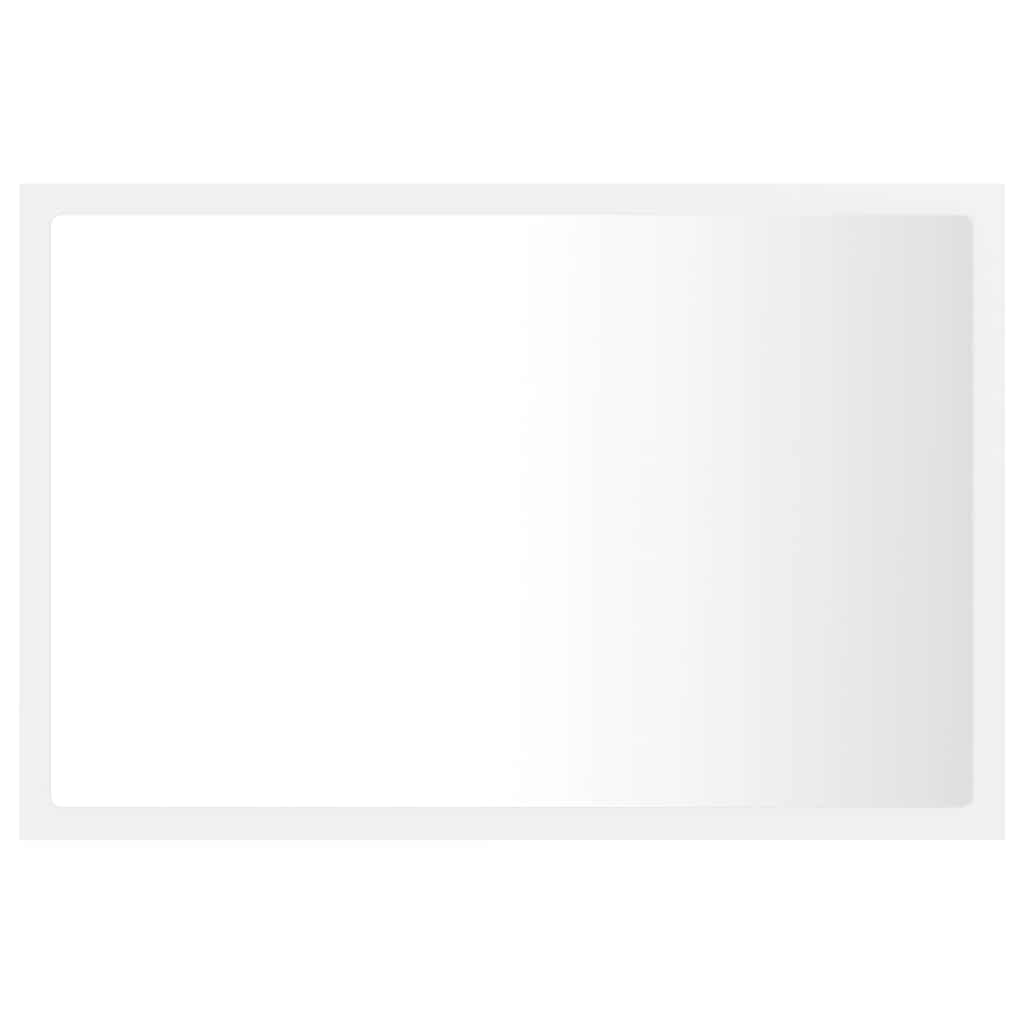 vidaXL Καθρέφτης Μπάνιου με LED Λευκός 60 x 8,5 x 37 εκ. Ακρυλικός