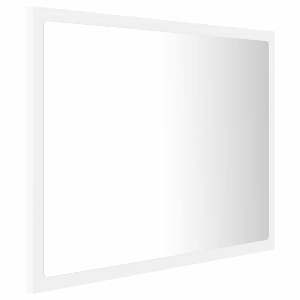 vidaXL Καθρέφτης Μπάνιου με LED Λευκός 60 x 8,5 x 37 εκ. Ακρυλικός