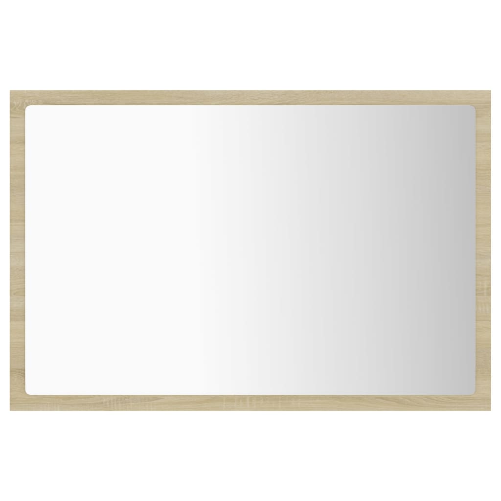 vidaXL Καθρέφτης Μπάνιου με LED Sonoma Δρυς 60x8,5x37 εκ. Ακρυλικός